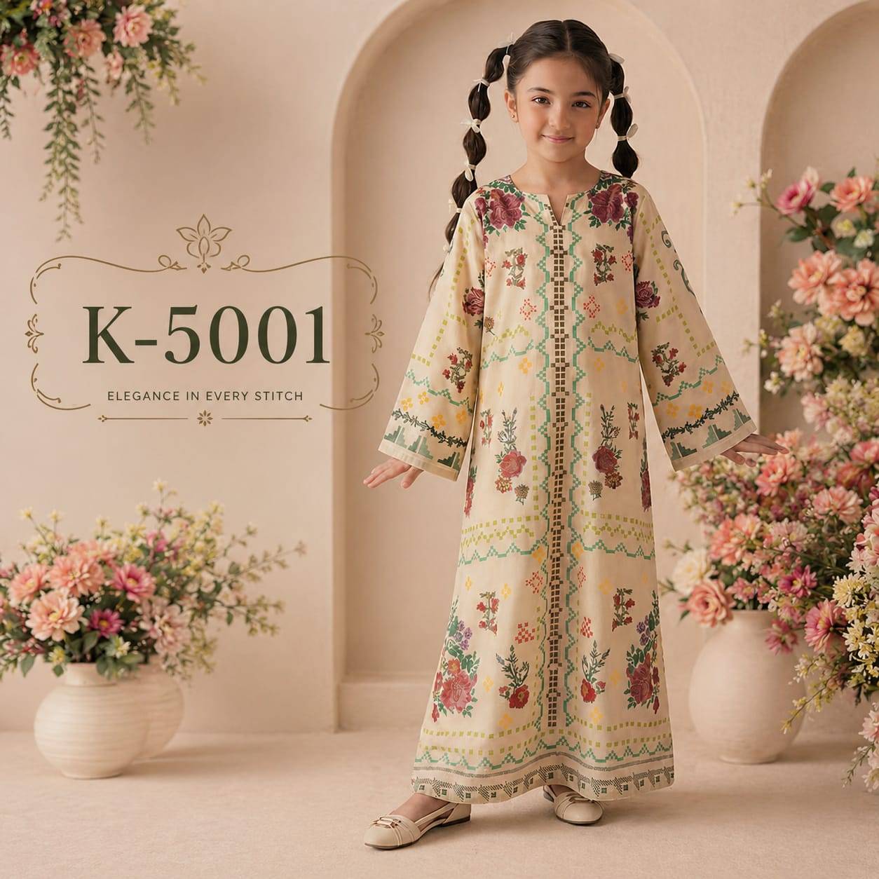  JUNE EDITION VOL 1 Kids Luxury Collection by The Wonder Woman K-5001 TO K5004 Beautiful Festive Colorful Fancy Casual Wear Imported Mal Satin Dresses At Wholesale Price	
